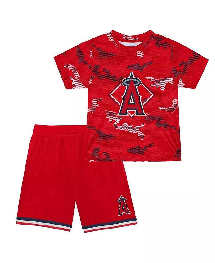

Комплект из красной футболки и шорт Los Angeles Angels Field Ball для мальчиков и девочек Fanatics