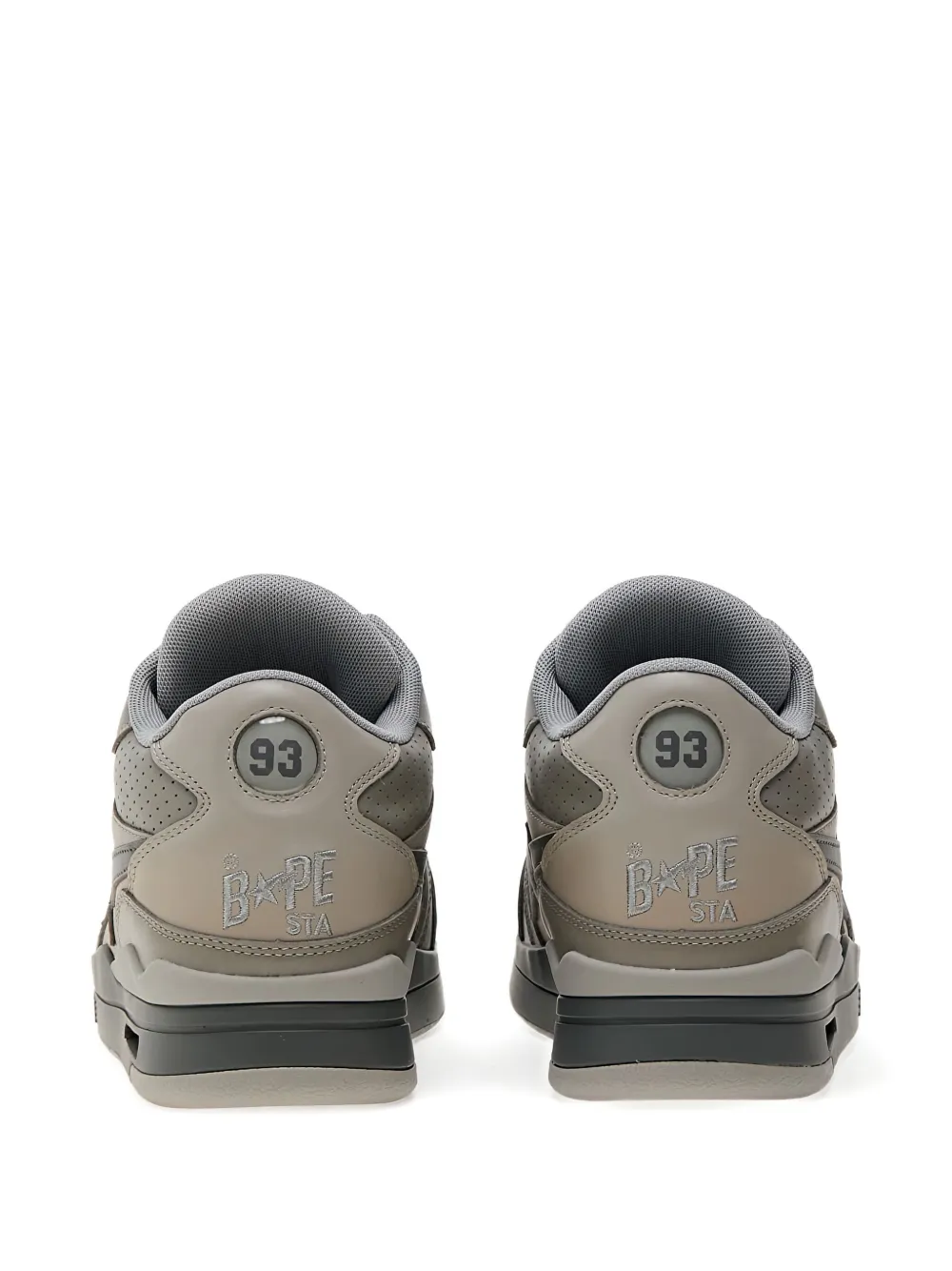 Высокие кеды Bape Clutch Sta #1 с нашивкой A BATHING APE, серый — фото 3