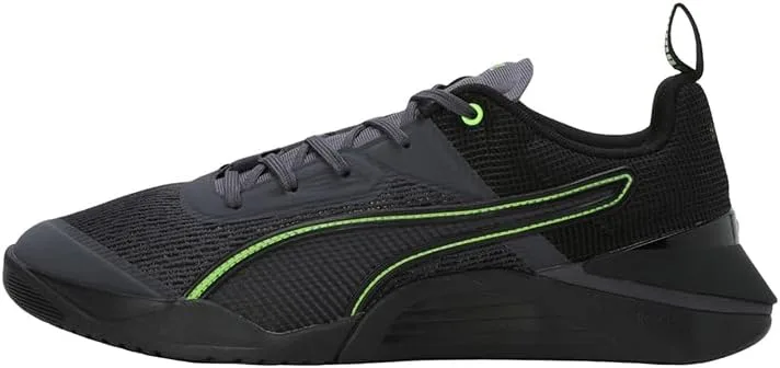 Мужские тренировочные кроссовки PUMA Fuse 3.0, черный/зеленый/серый — фото 2
