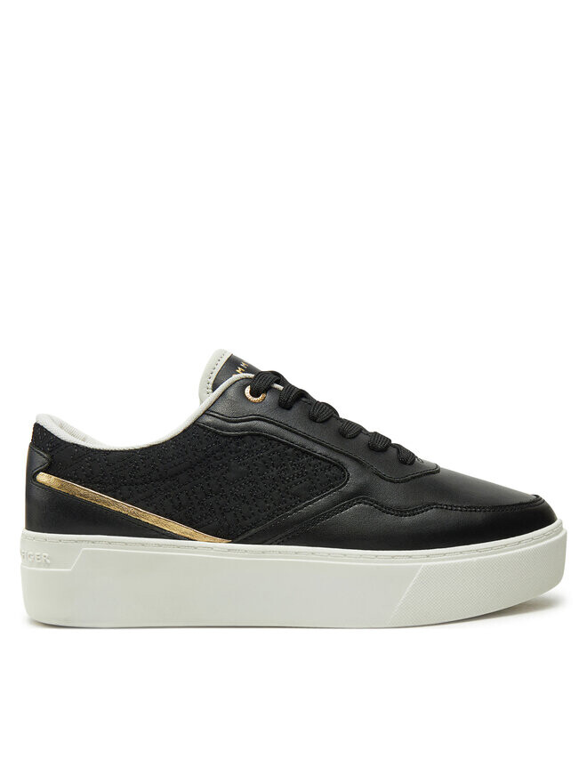 

Кроссовки Tommy Hilfiger Platform Monogram Sneaker FW0FW08121, черный