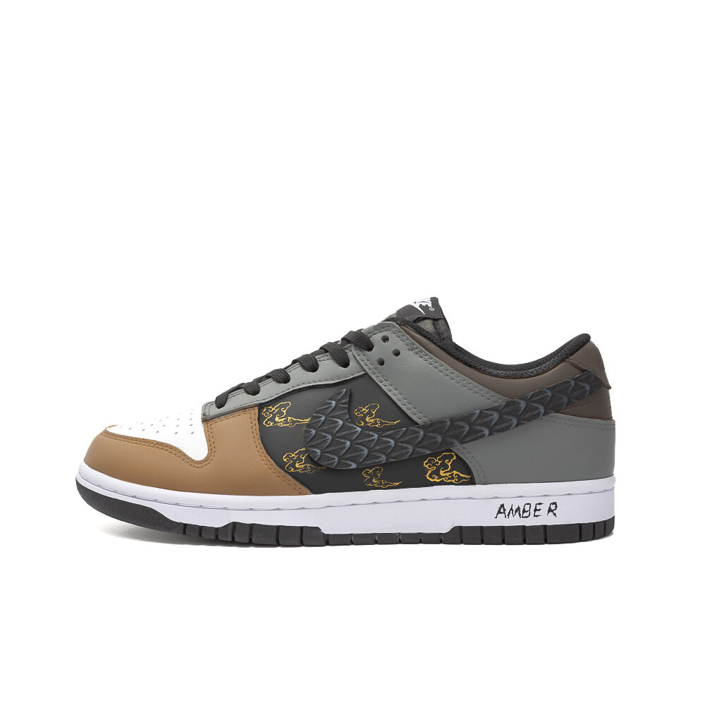 

Кроссовки Nike Dunk Skateboarding Shoes Women's Low-top White, цвет Lead
