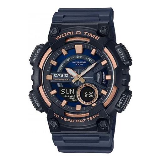 

Часы CASIO Waterproof Sports Quartz Mens Black Analog/Digital Combo, черный