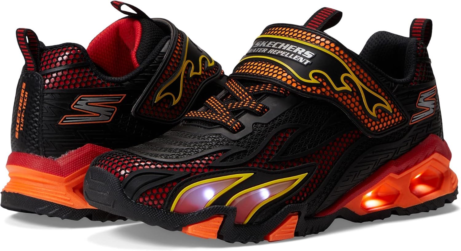 Детские кроссовки Skechers HYDRO LIGHTS для мальчиков, черный/красный — фото 2