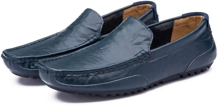 Лоферы мужские, кожа PU, Loafers Shoe, Blue PUGHGAETZF — фото 4