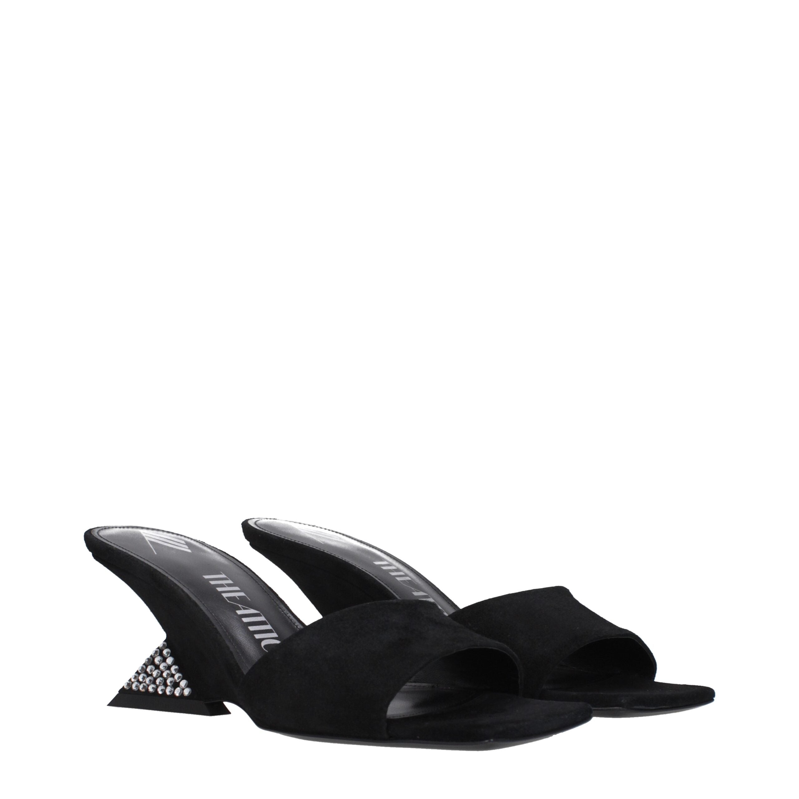 The Attico Leather Women's Sandal, черный — фото 2