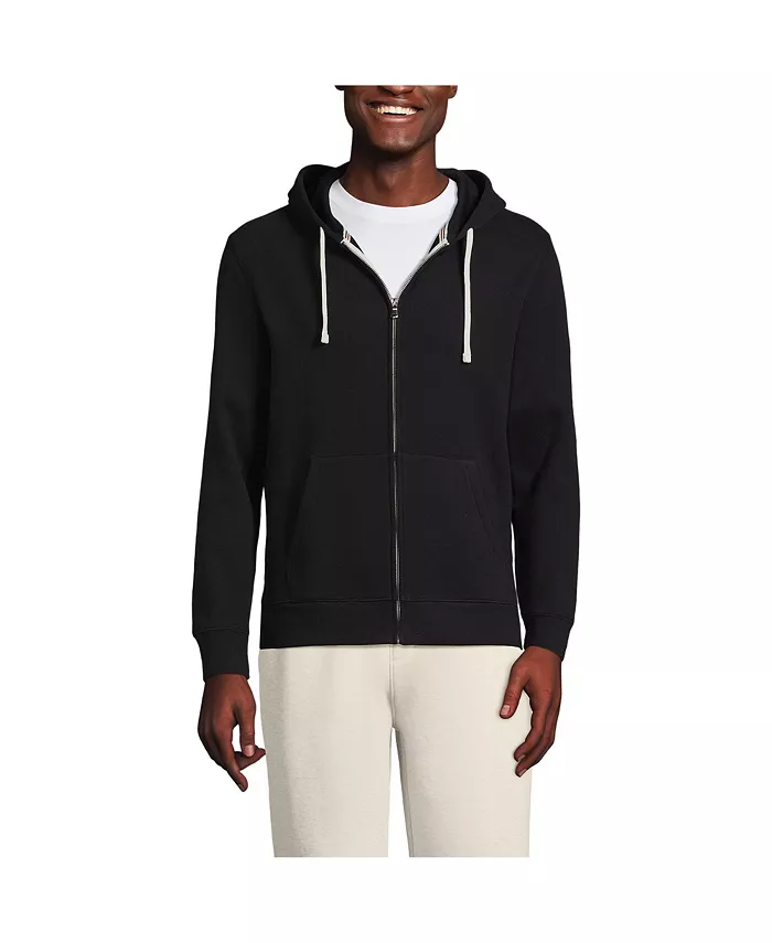 

Мужская худи с длинным рукавом Serious Sweats на молнии Lands' End, черный