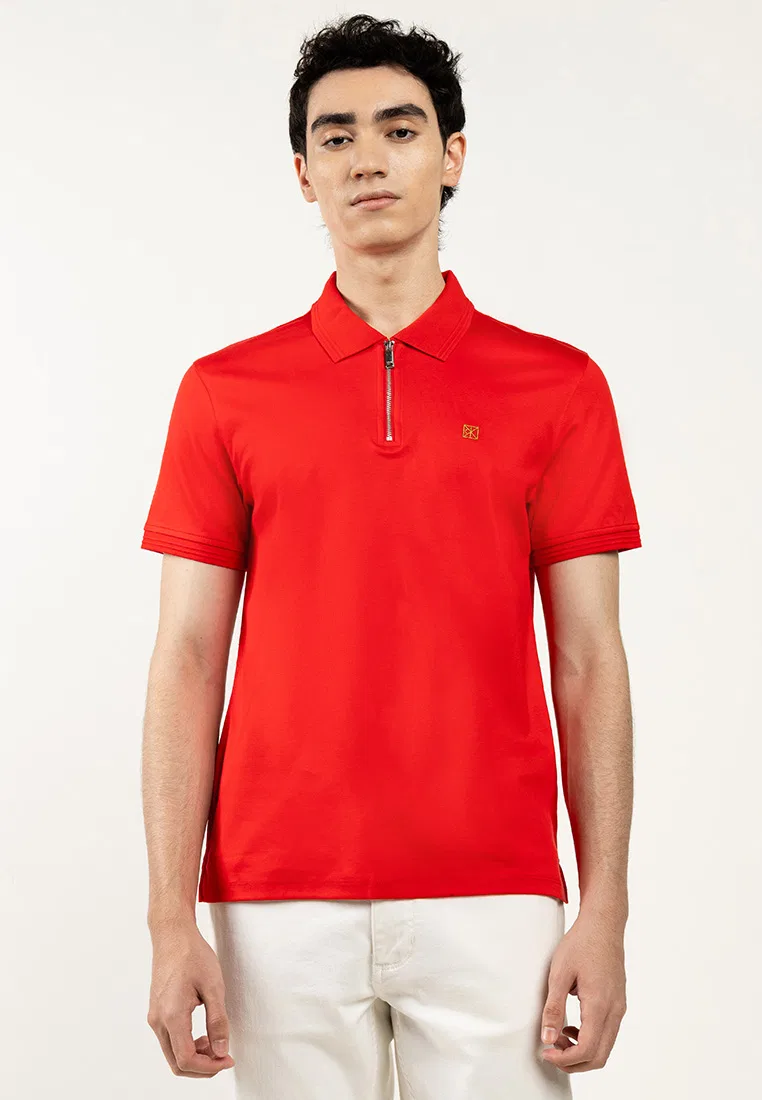 Поло Calvin Klein Sport, slim fit, межсезонное, черное