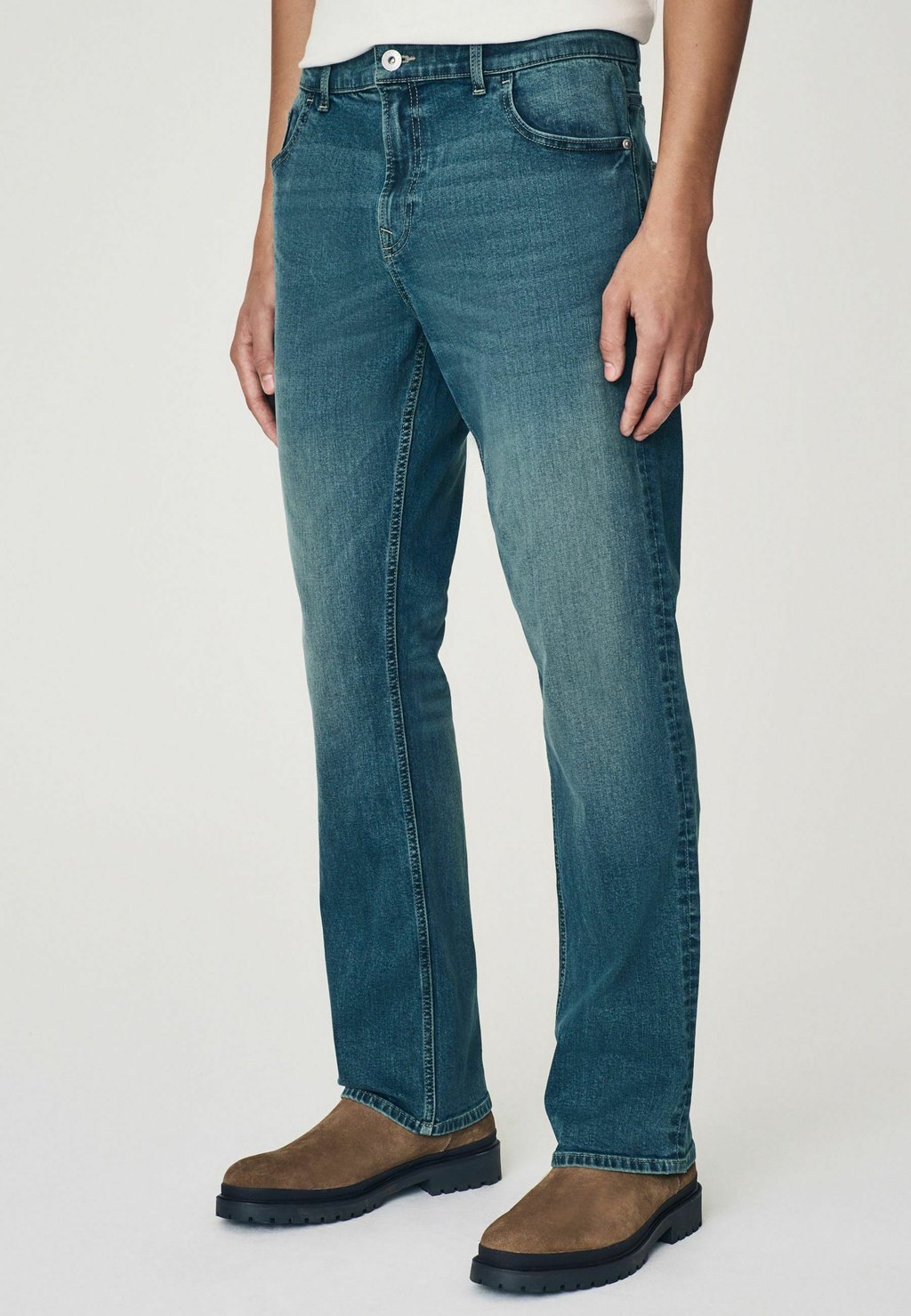 

Джинсы прямого кроя DEEP FIT WITH STRETCH Next, синий