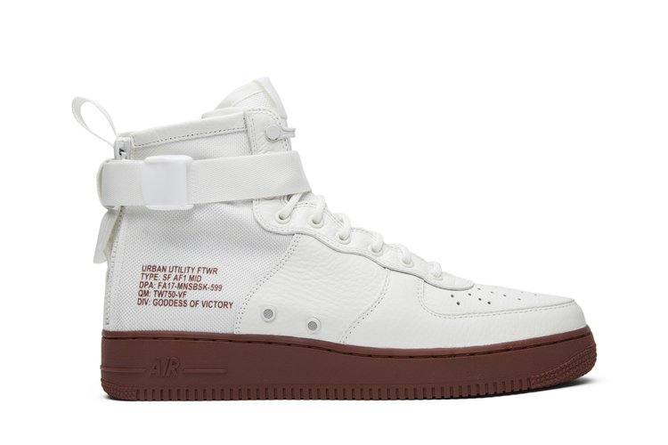 

Кроссовки Nike SF Air Force 1 Mid 'Red Ivory', белый