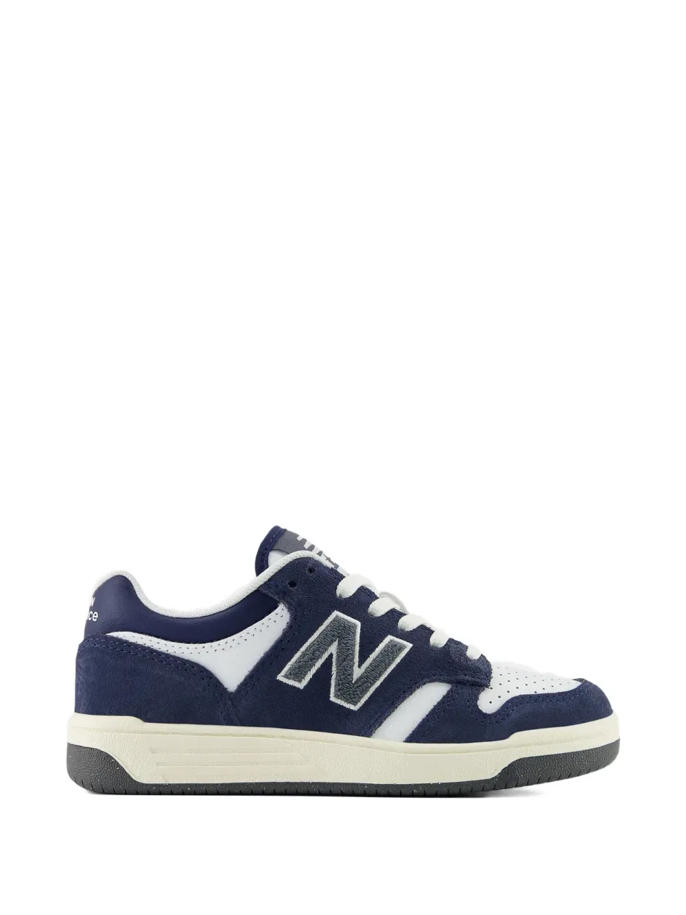 Кроссовки с перфорированным логотипом New Balance Kids, синий — фото 2