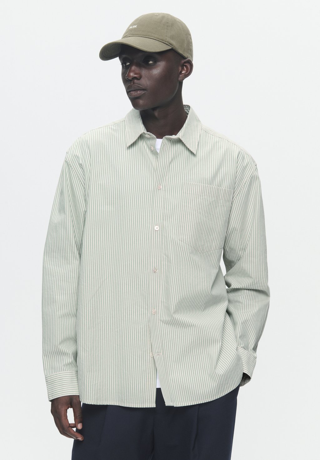 

Рубашка WW DAY STRIPE SINGLE POCKET DOUBLE A BY W.W., светло-голубой