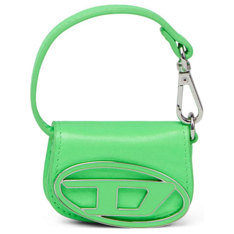 

Кожаная сумка 1DR через плечо, портативная сумка кроссбоди, женская сумка на плечо неоново-зеленая DIESEL