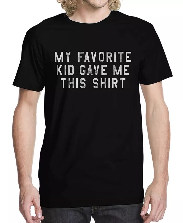 

Мужская футболка с рисунком «Мой любимый ребенок купил эту» Buzz Shirts