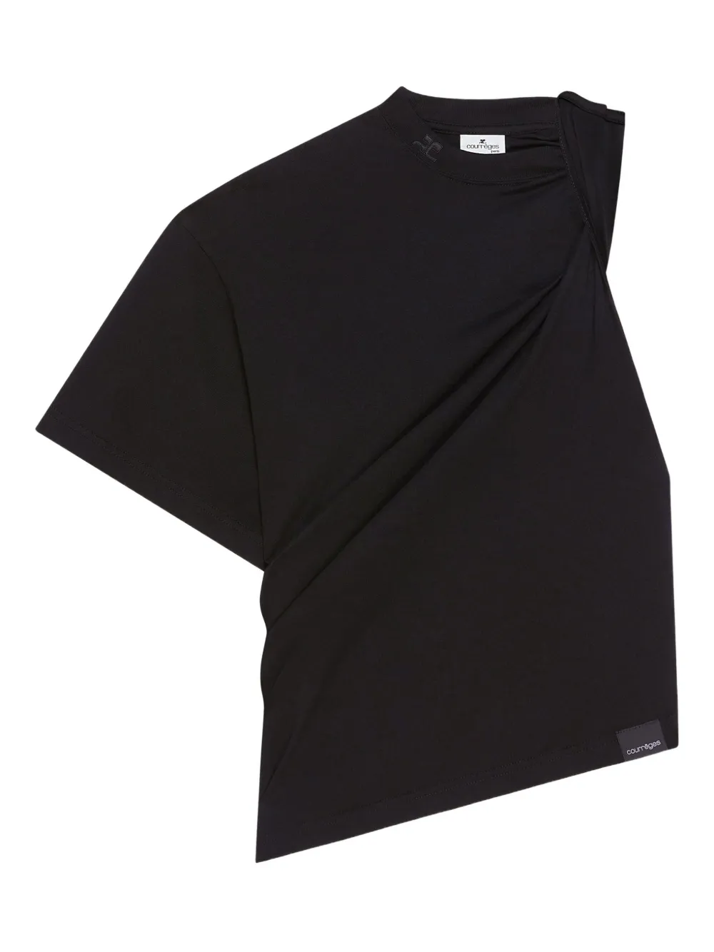 

Асимметричный топ Twist Courrèges, черный