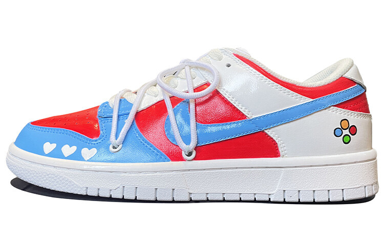 

Кроссовки для скейтбординга Dunk мужские низкие синие/белые/красные Nike, Красный, Кроссовки для скейтбординга Dunk мужские низкие синие/белые/красные Nike