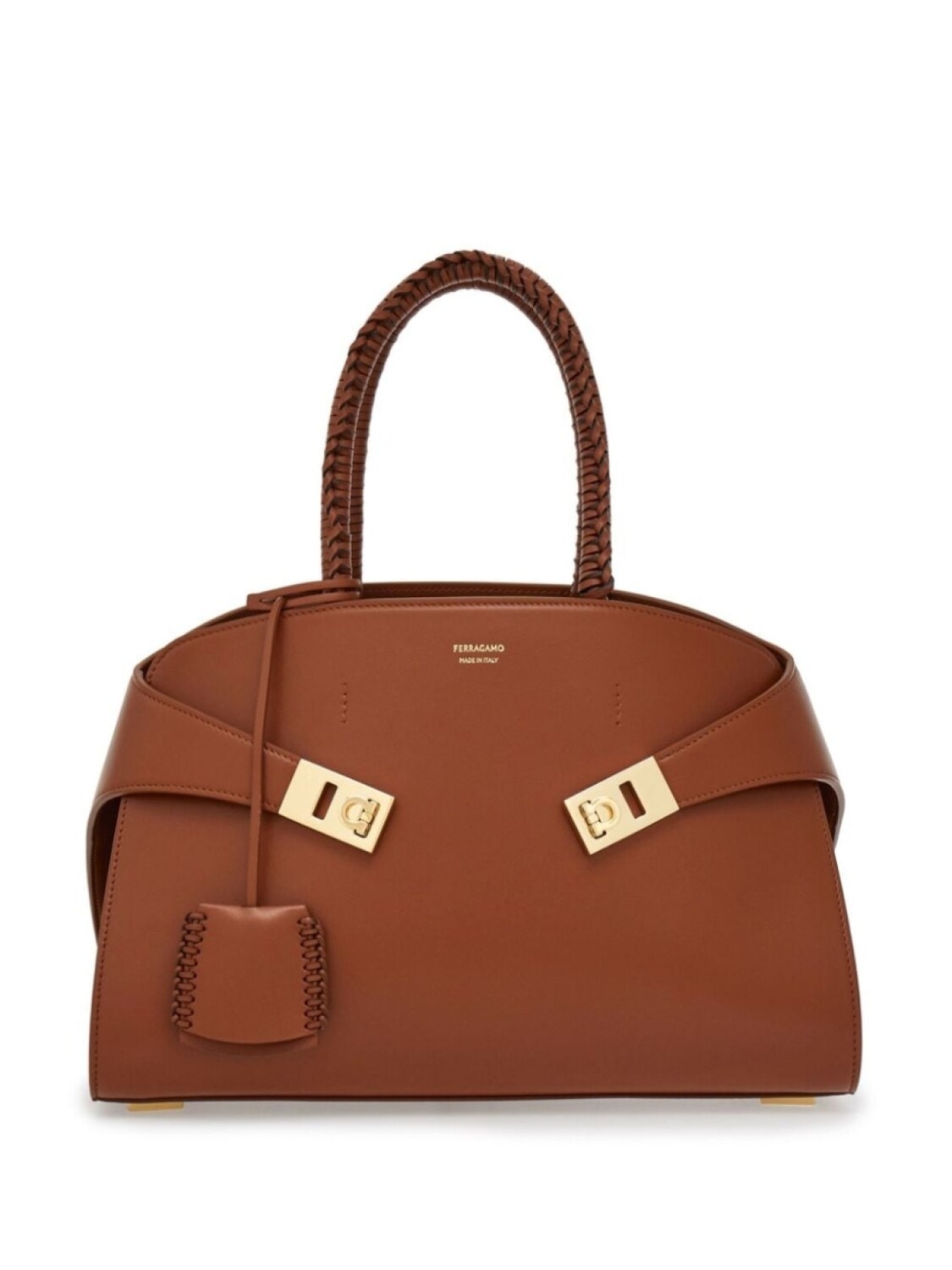 

Ferragamo маленькая сумка-тоут The Hug, коричневый