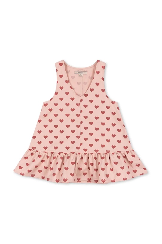 

Детское хлопковое платье FEN DRESS GOTS Konges Sløjd, розовый