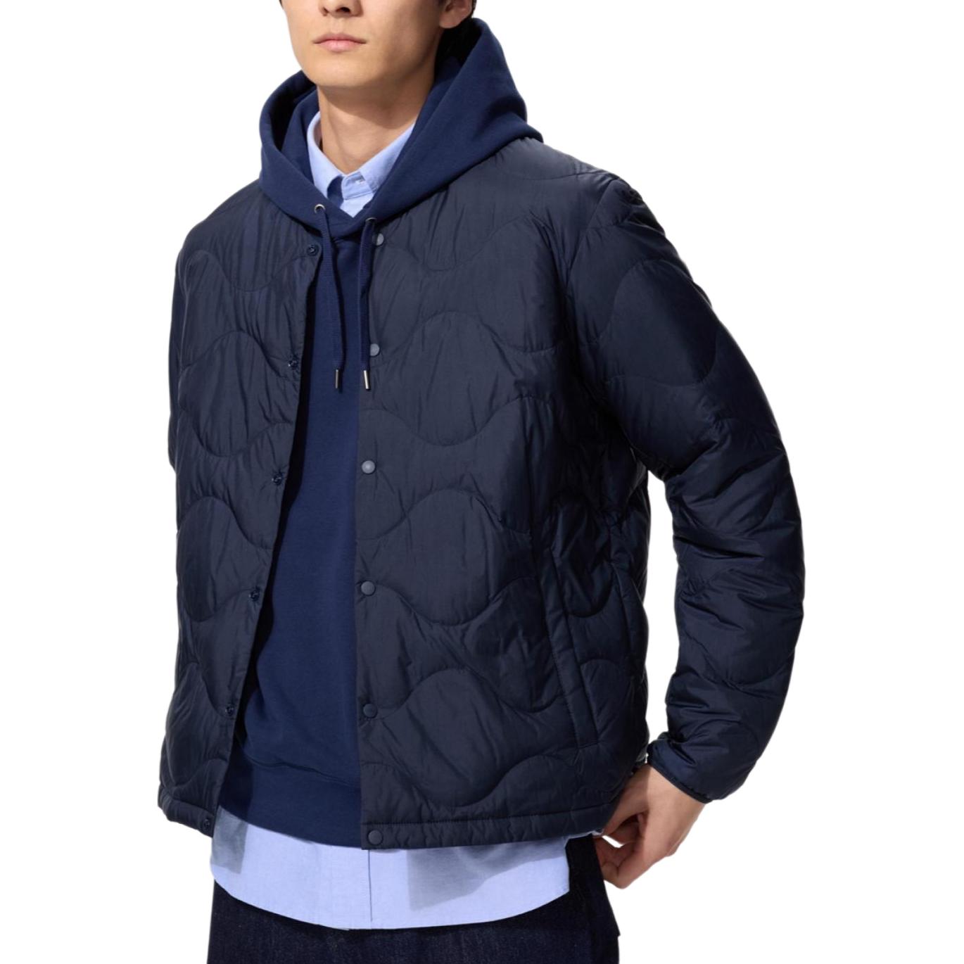

UNIQLO Пуховик унисекс темно-синий, Navy Blue