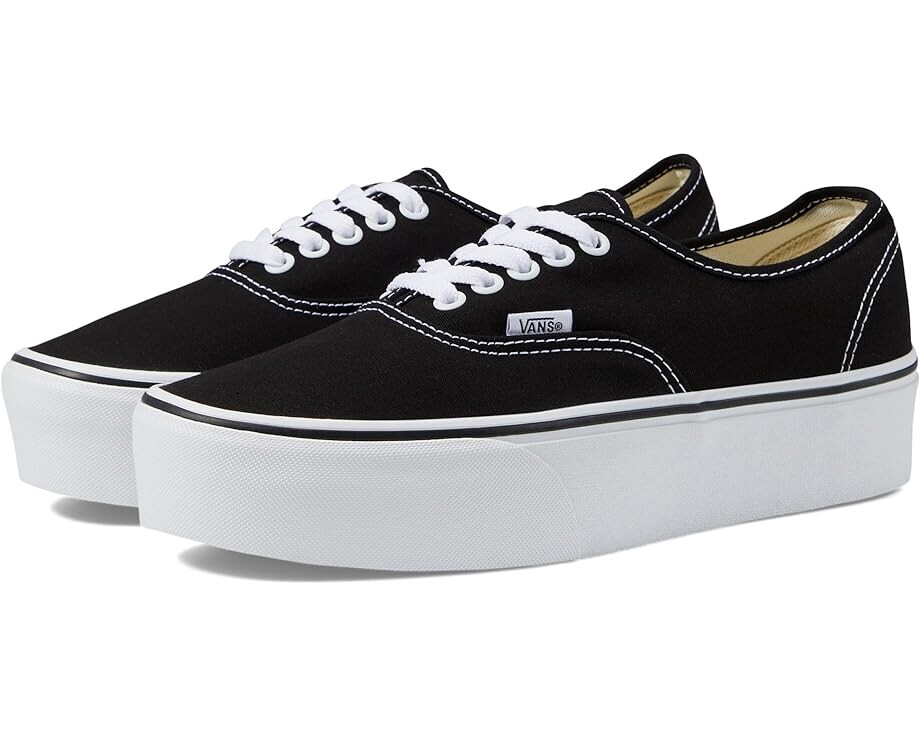 Кроссовки Vans Authentic Stackform, цвет Canvas Black/True White