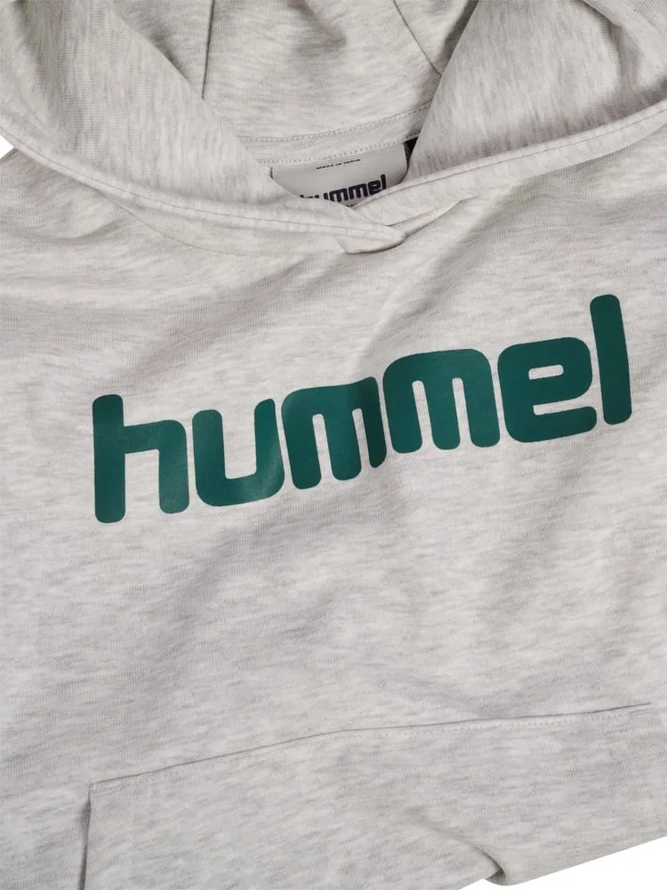 Капузенхуди детский Boxy Hoodie Logo Hummel, серый — фото 3