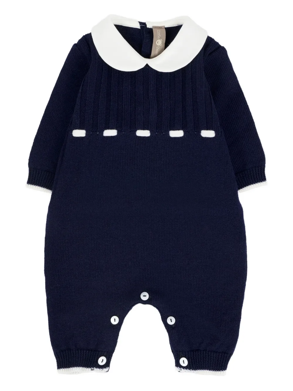 

Шерстяной комбинезон с воротником Питер Пэн Little Bear, синий