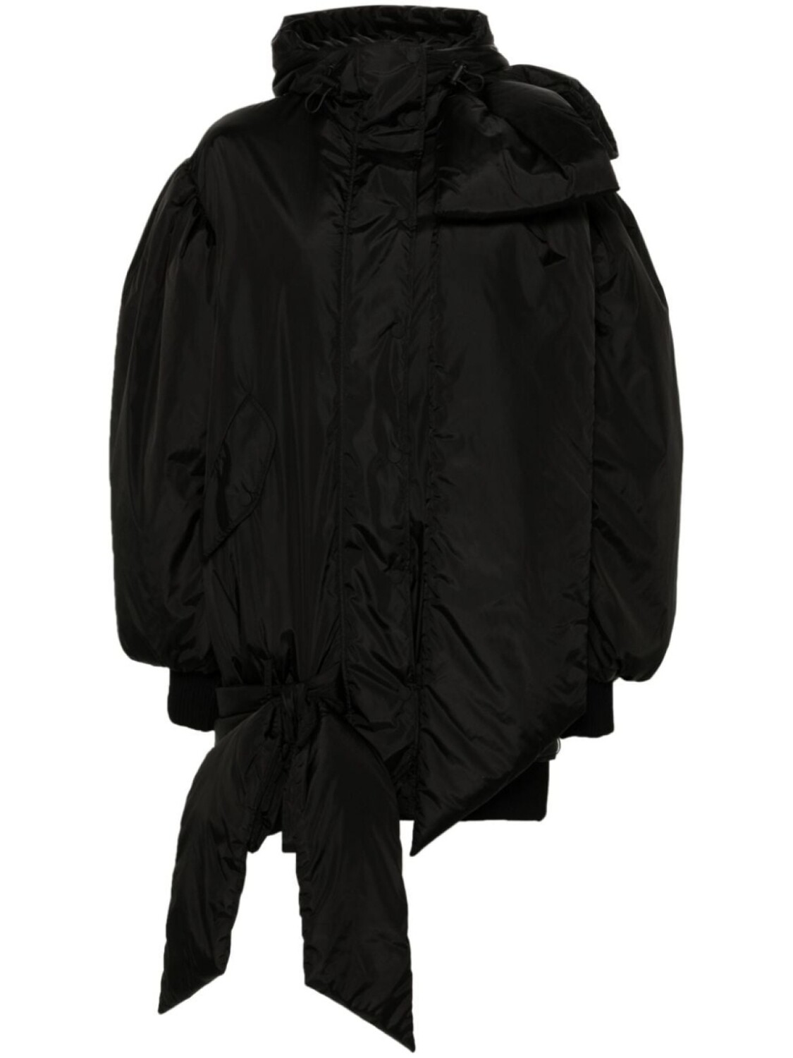 

Simone Rocha стеганое пальто с бантом, черный