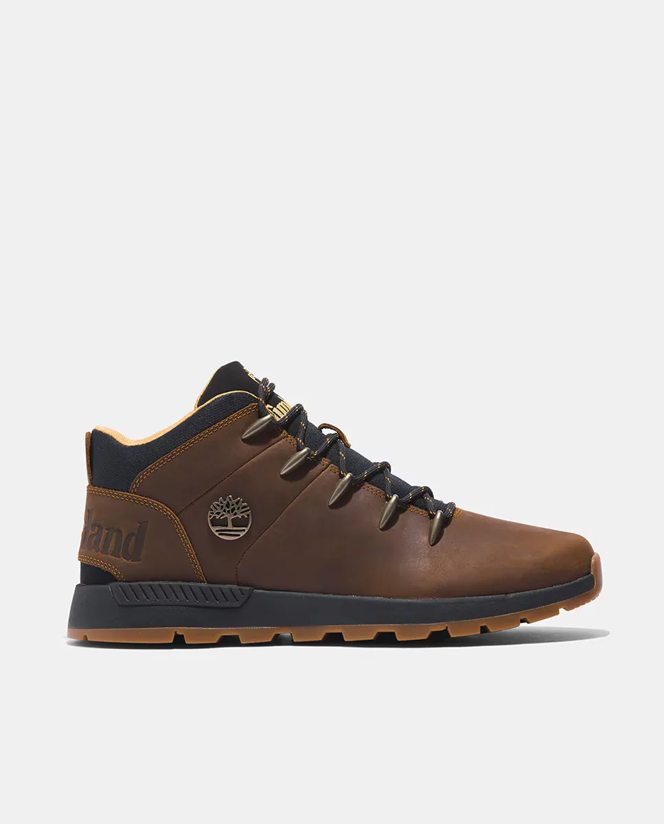 

Мужские кожаные ботильоны Chukka Sprint Trekker со шнуровкой Timberland, темно-коричневый
