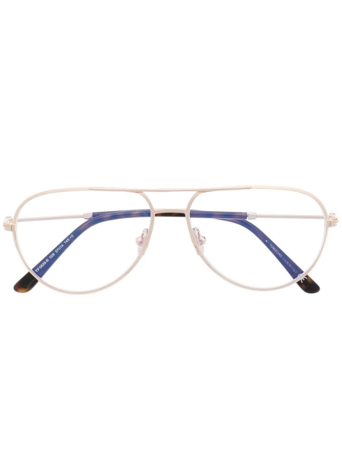 

TOM FORD Eyewear очки с двойным мостом, золотой