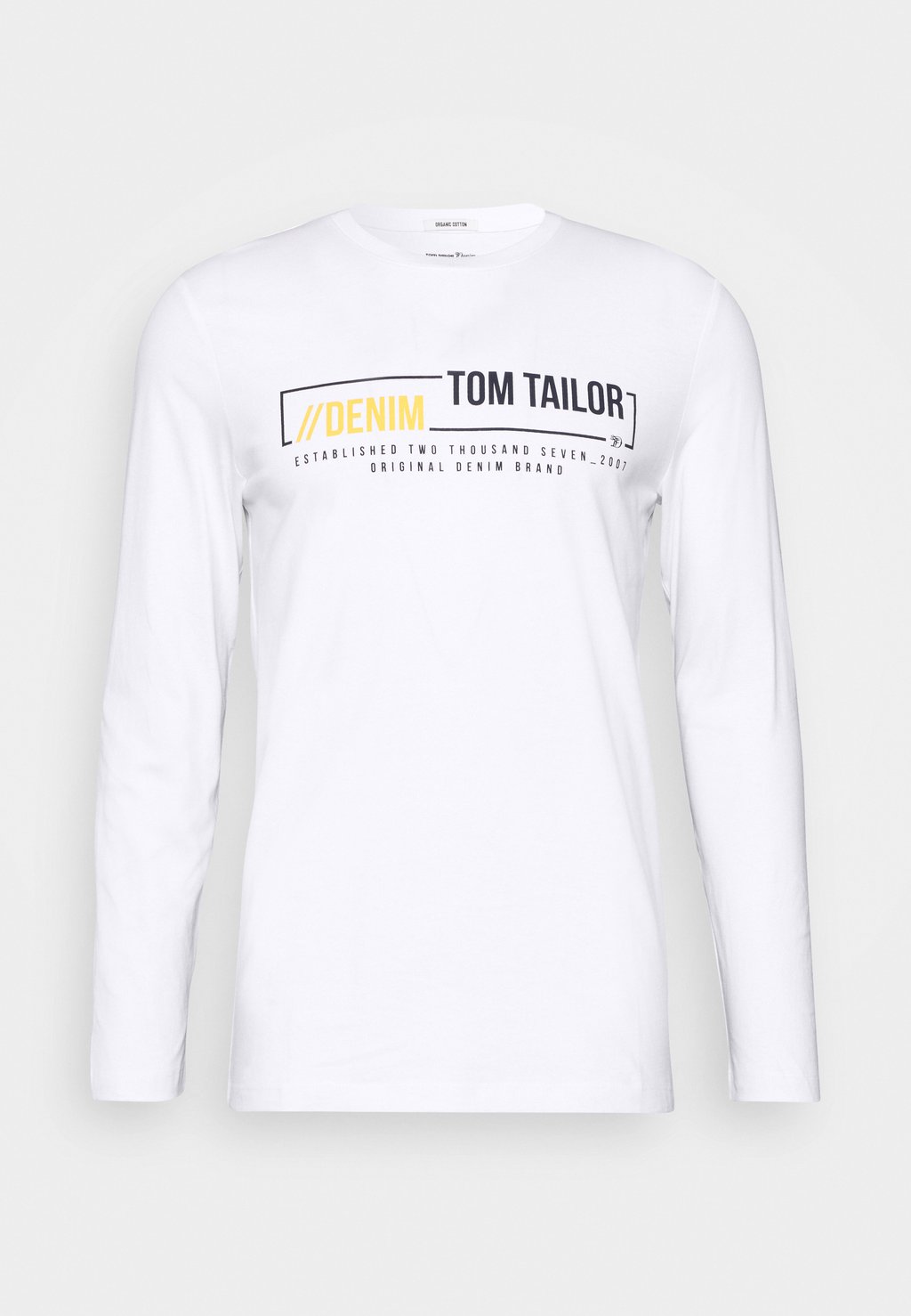 

Лонгслив LONGSLEEVE WITH CHEST PRINT TOM TAILOR DENIM, белый