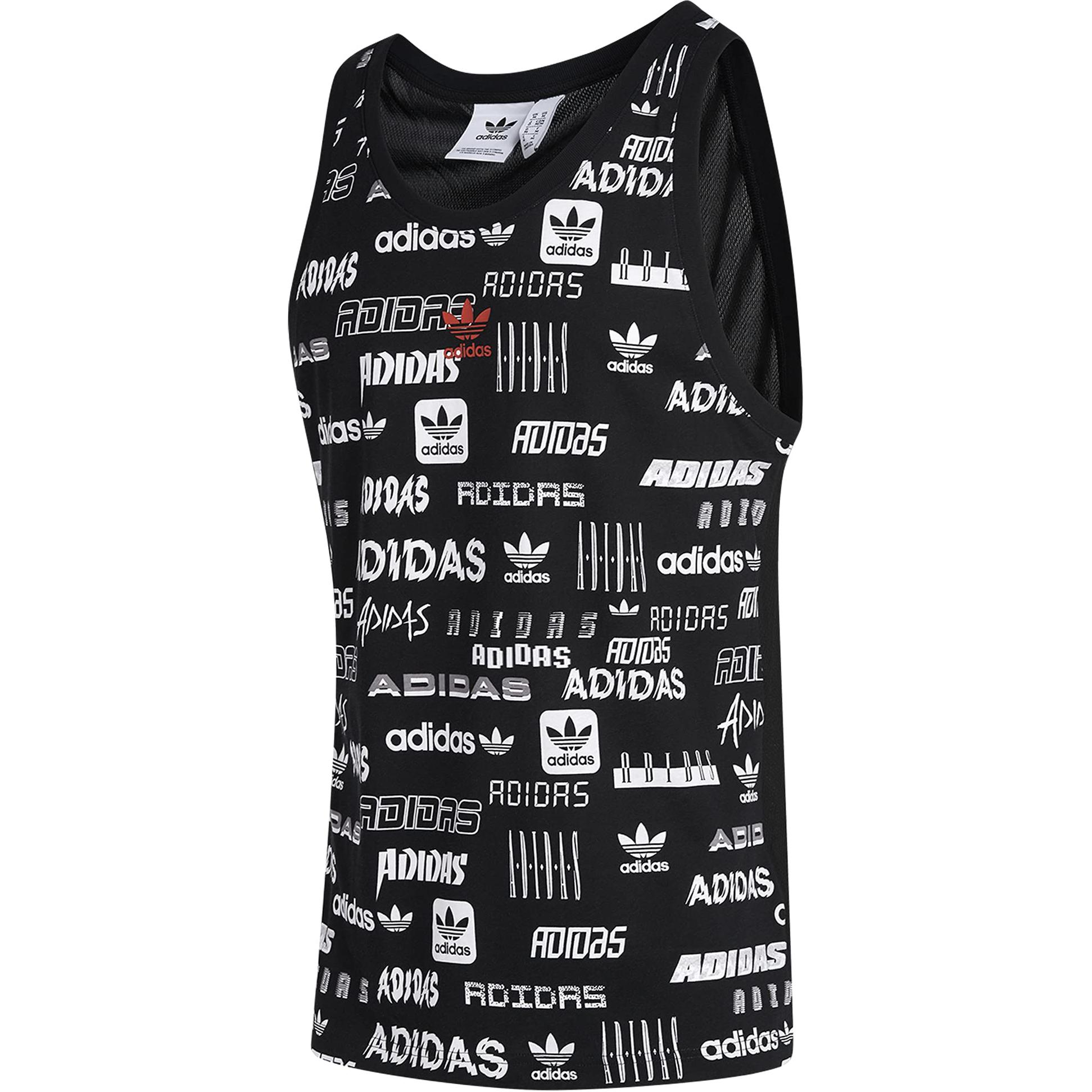 Футболка-майка Trefoil черная мужская Adidas Originals — фото 2