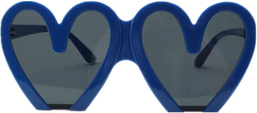 

Дизайнерские винтажные солнцезащитные очки ICARA в форме сердца для женщин, большие модные очки в полуободковой оправе для летней пляжной вечеринки, Blue
