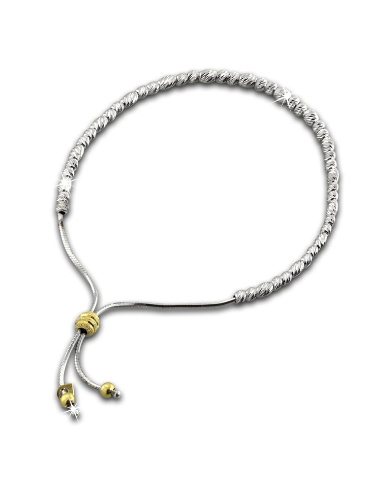 

SilberDream Браслет из стерлингового серебра 925 пробы с золотым покрытием (желтое золото 333 пробы), длиной до 22 см