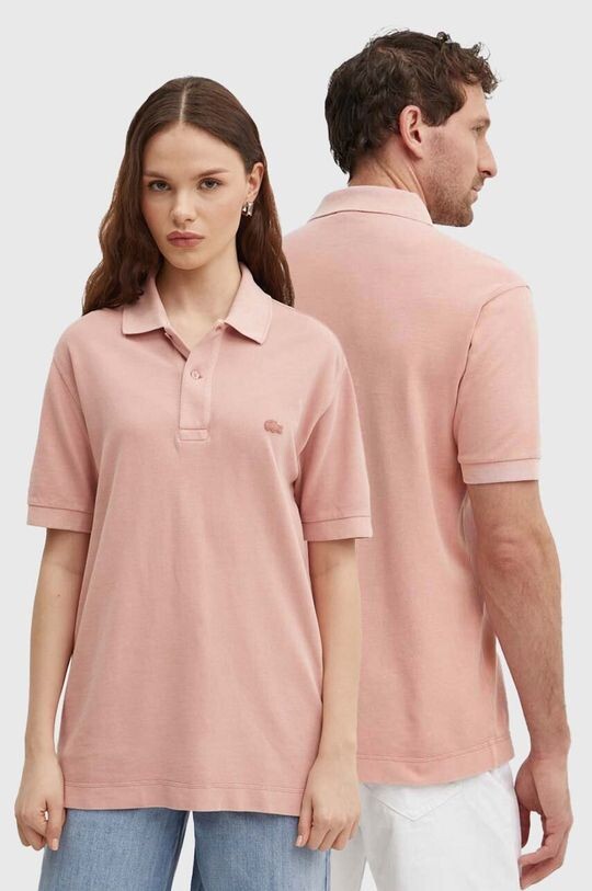 

Хлопковое поло Lacoste, розовый