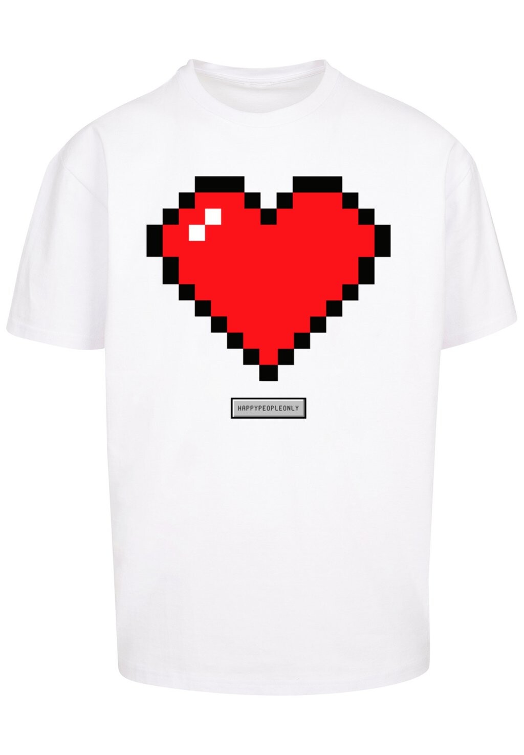 

Футболка с принтом PIXEL HERZ GOOD HAPPY PEOPLE F4NT4STIC, белый