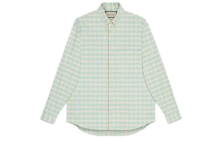 Рубашка мужская The North Face X The North Face Gucci, зеленая, зеленый