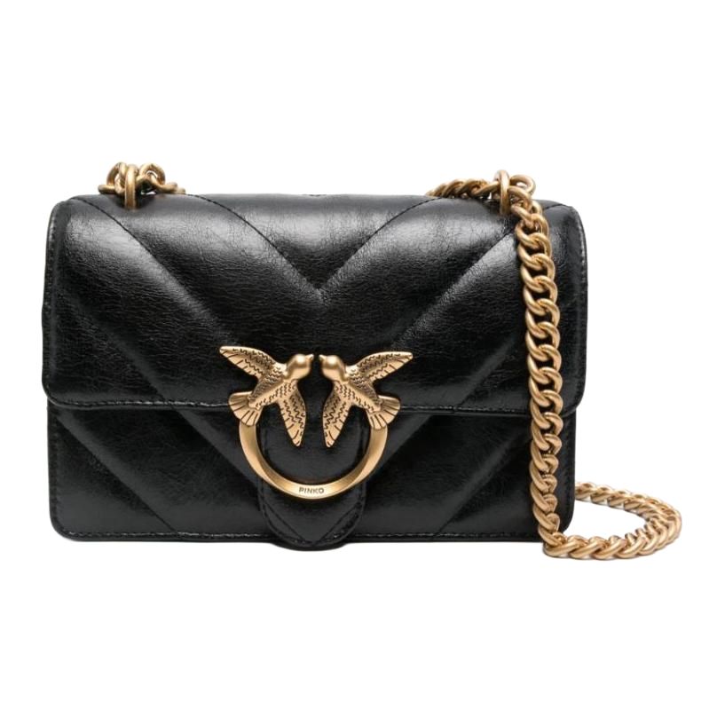 

Кроссбод мини женский черный из телячьей кожи PINKO