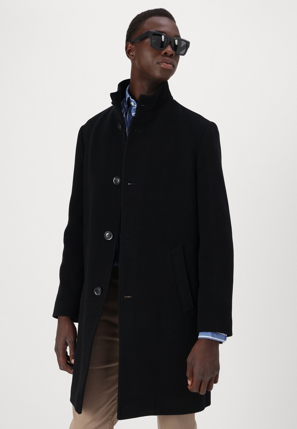 

Классическое пальто STAND COLLAR MIX COAT Tommy Hilfiger, черный