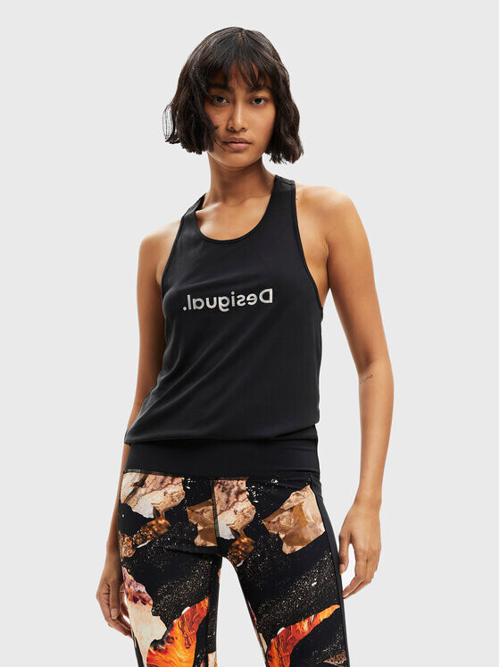 

Топ стандартного кроя Desigual, черный