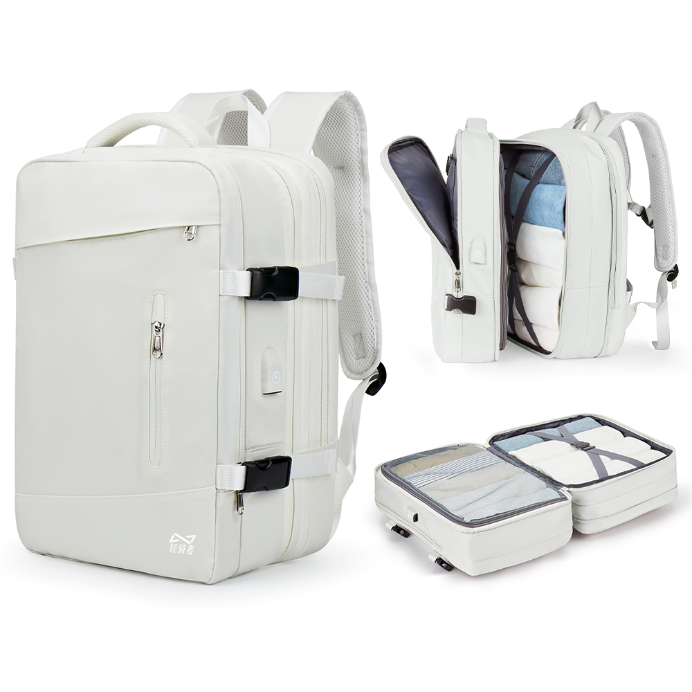

KEYSTREET Тканевый дорожный рюкзак унисекс разноцветный, Crescent White[Includes Wet-Dry Separation Pocket+Expandable Capacity]