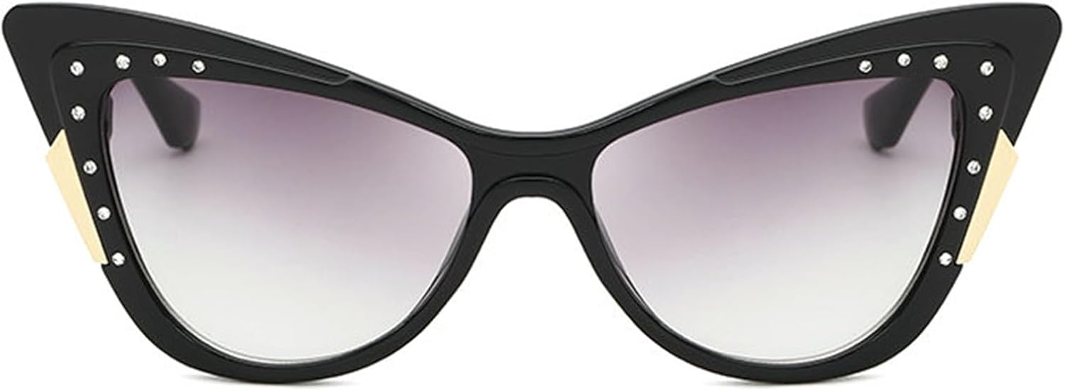 

Солнцезащитные очки Willochra в форме кошачьего глаза с кристаллами и стразами для женщин, блестящие, с кристаллами и бриллиантами, украшение для вечеринки, подарок, Black