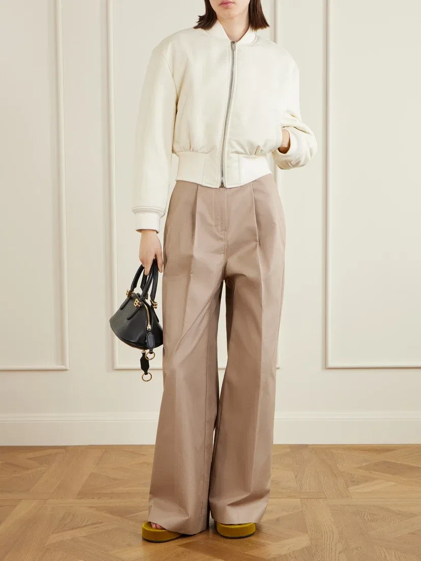 Укороченная куртка-бомбер из нейлона BALENCIAGA, белый — фото 2