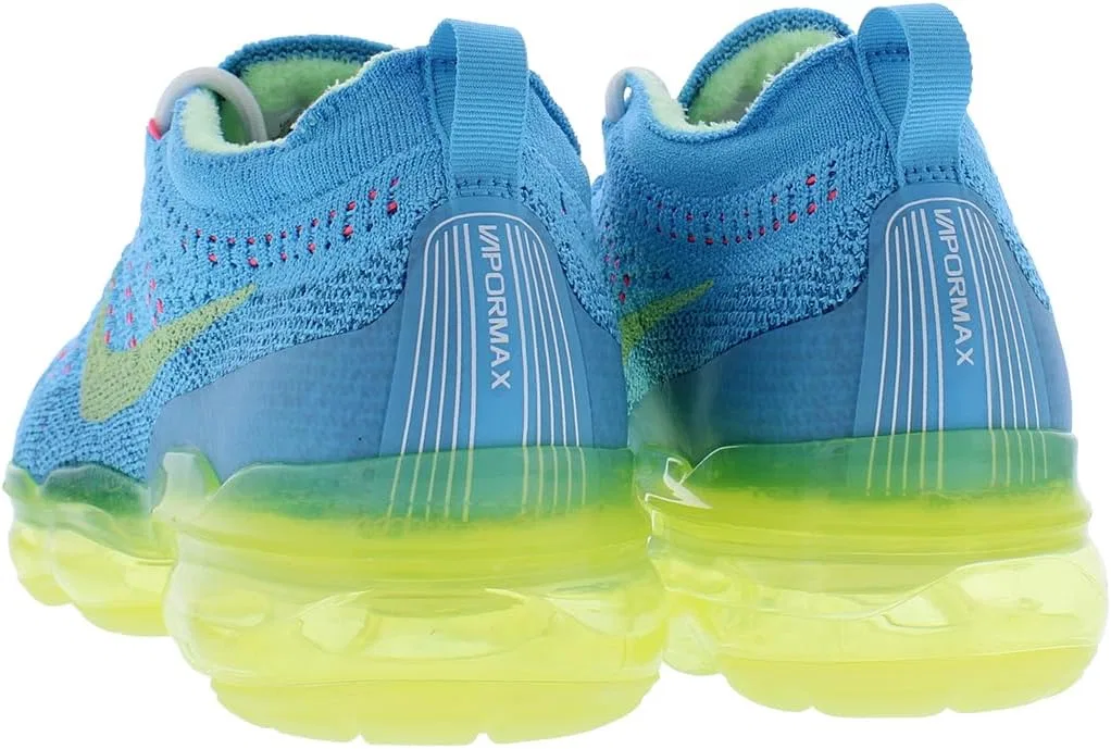 Мужские беговые кроссовки Nike Air Vapormax 2023 Flyknit, Baltic Blue/Green Abyss/Hot Punch/Citron Tint — фото 4