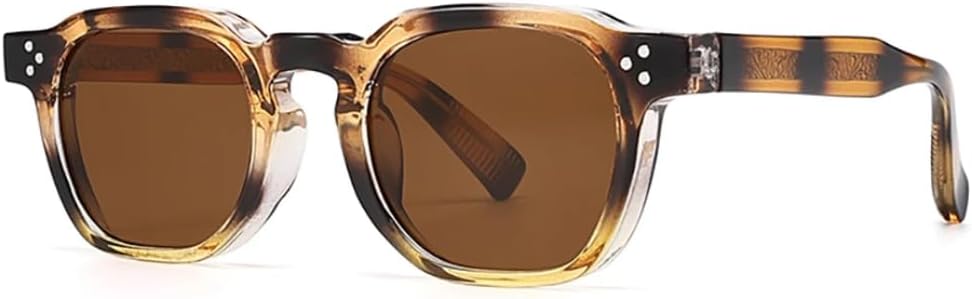 

Ретро-модные металлические солнцезащитные очки для женщин и мужчин, классический винтажный стиль, защита от УФ-излучения UV400, для активного отдыха VFDHN, Hawksbill Brown