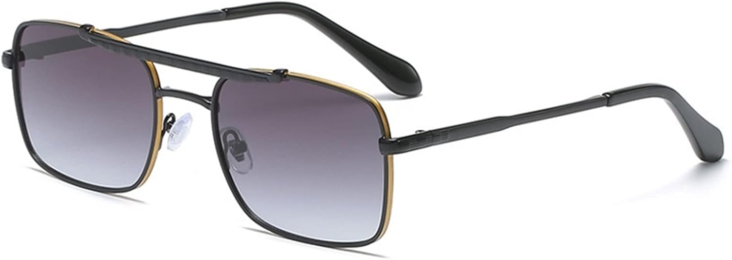 

Модные металлические квадратные солнцезащитные очки 2026 года для мужчин и женщин, для активного отдыха, уличной фотосъемки и декоративных целей (Цвет: B, Размер: 1) MTZJH, One Color