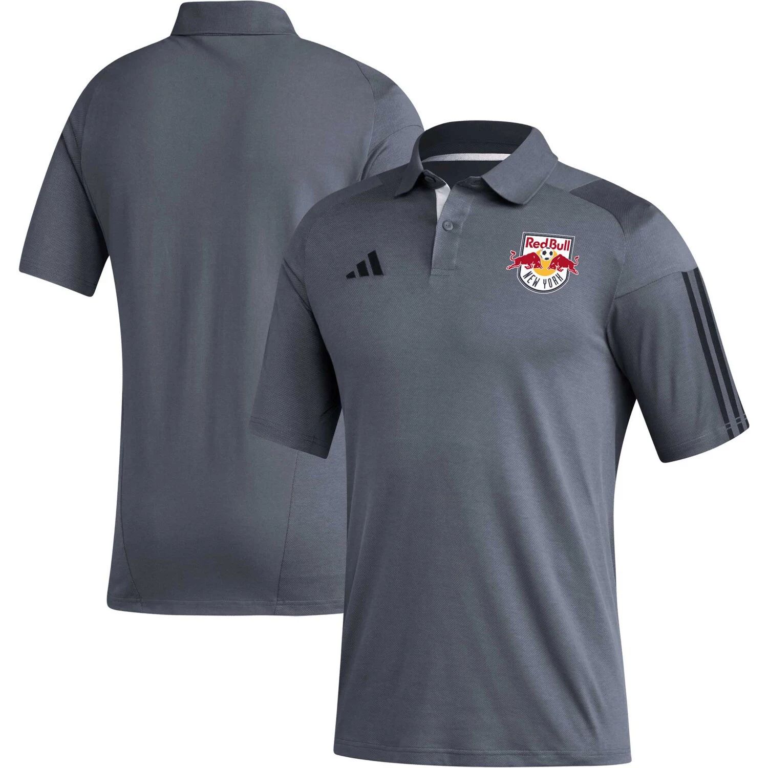 

Мужская серая футболка-поло для тренировок New York Red Bulls 2023 adidas, Серый, Мужская серая футболка-поло для тренировок New York Red Bulls 2023 adidas