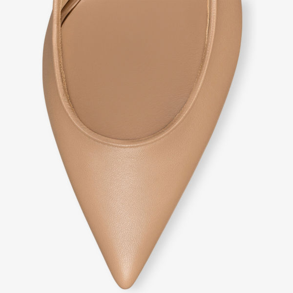 Туфли-лодочки Christian Louboutin Sporty Kate Sling 55 на каблуке с ремешком, красный — фото 3
