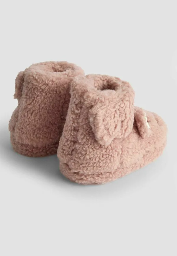 Тапочки из искусственного меха стандартного размера Jojo Maman Bébé, Pink Mouse — фото 4
