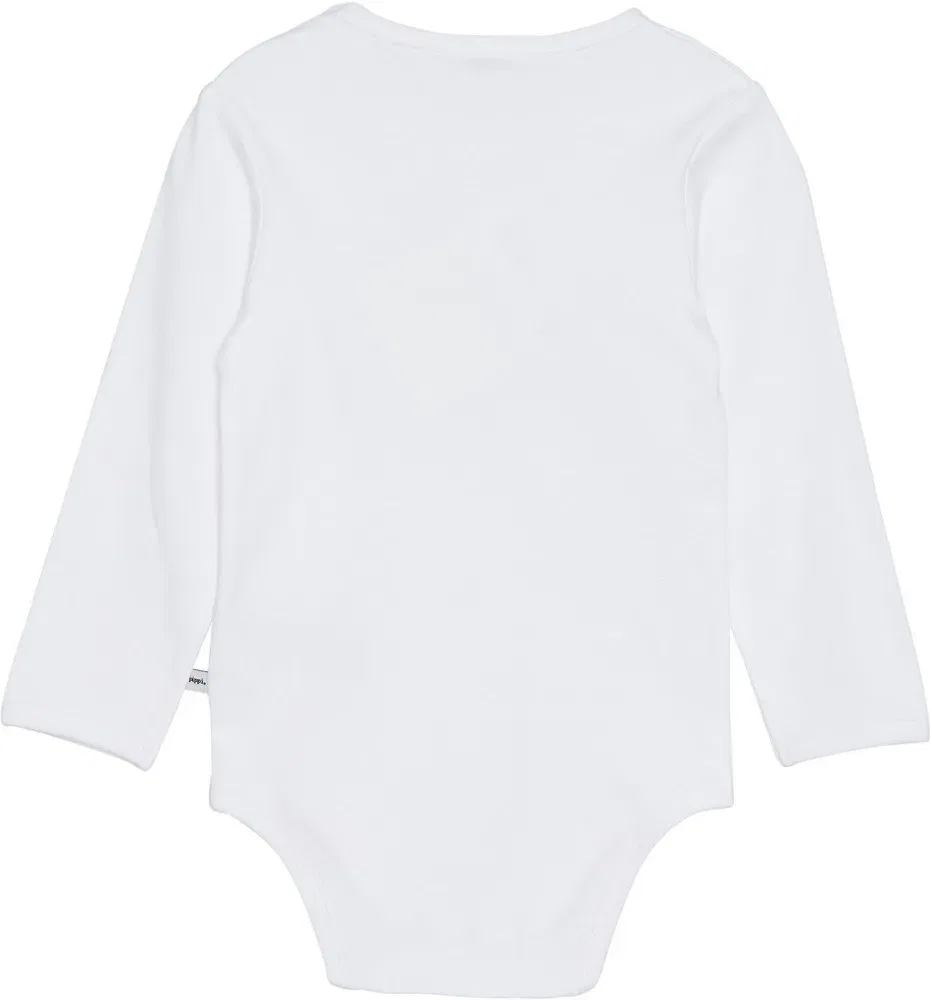 Боди для мальчиков с принтом, Pippi Babywear, белый