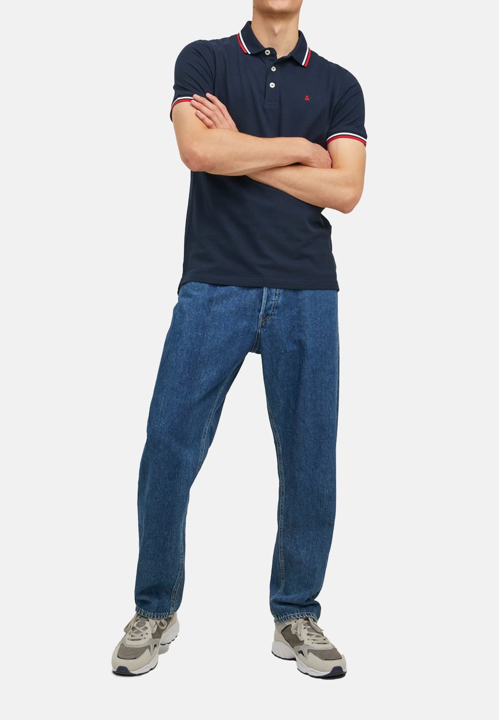 

Рубашка поло 2ER PACK PAULOS Jack & Jones, темно-синий