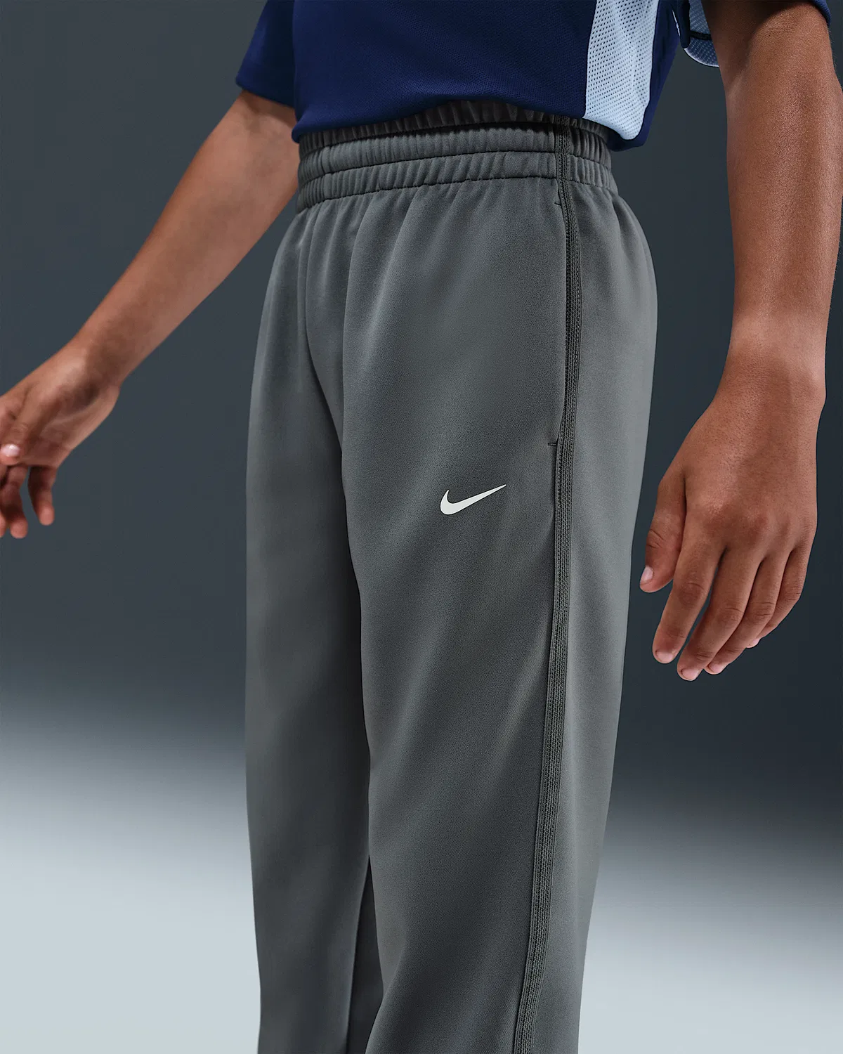 Детские трикотажные штаны Nike Multi, Smoke Grey/Black/White — фото 2
